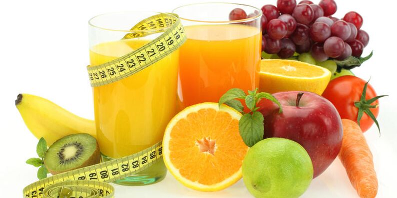 Fruits, légumes et jus de fruits